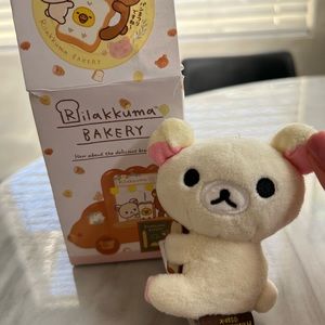 Brand new rilakkuma keychain with bread